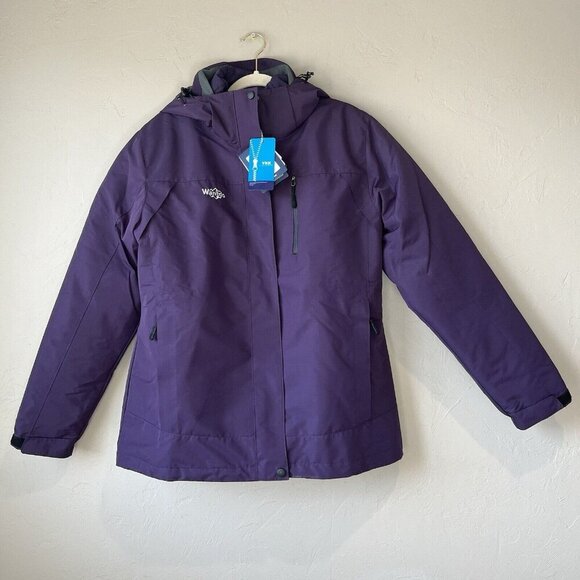 Wantdo Women's 3 in 1 Waterproof Ski Jacket Windproof Winter Snow Coat Large Gor - Picture 1 of 7